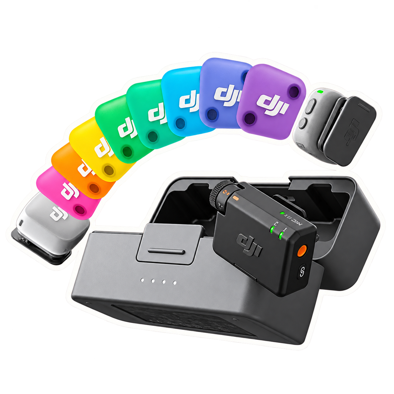 DJI Mic Mini 2 麦克风白边贴纸